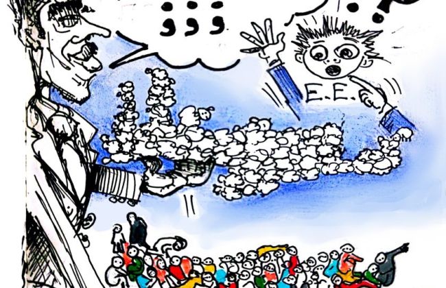 Ναυάγια ή πρόβατα; Σκίτσο του Πάνου Ιατρίδη