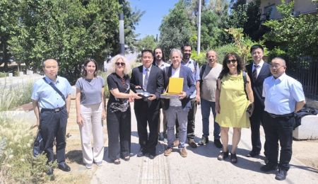 Νέα κινέζικη αντιπροσωπεία στο Χαλάνδρι – Επισκέφτηκε το Αδριάνειο Υδραγωγείο