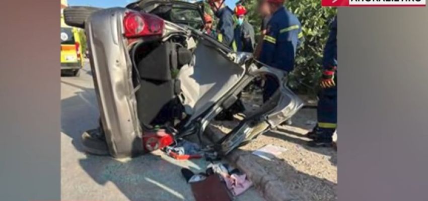 Σφοδρή σύγκρουση δύο αυτοκινήτων στο Χαλάνδρι (βίντεο)